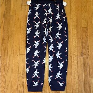 Old Navy Navy Pajama Pants with Yeti Print